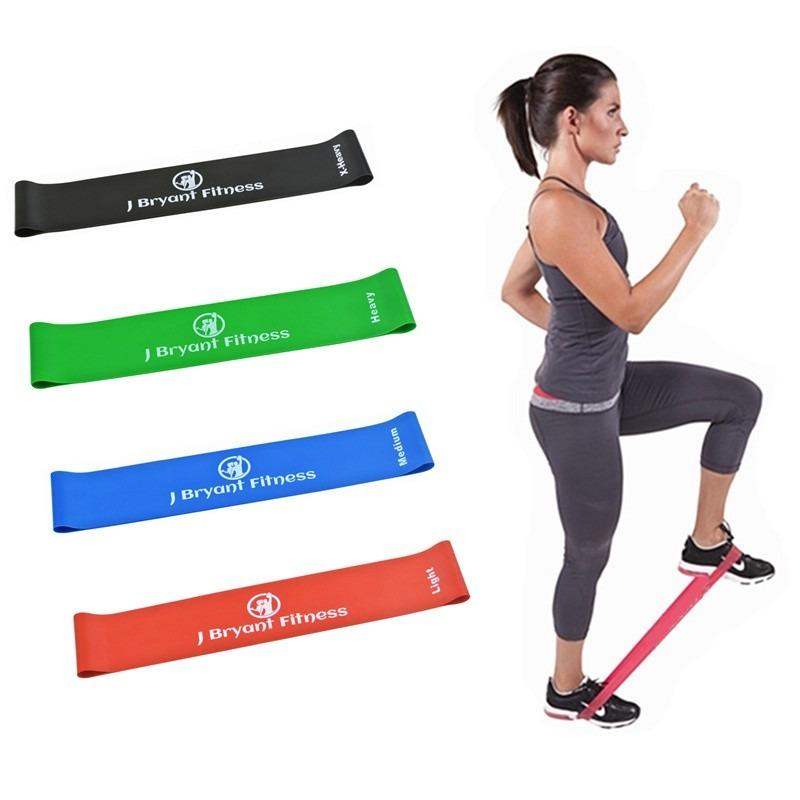 Resistance Bands Rubber Bands 4 Colors Fitness Gym Strength Training ...