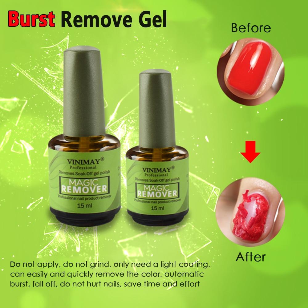15/8ml Magic Nail Gel Polish Burst Remover Soak Off gel polish Cleaner ...